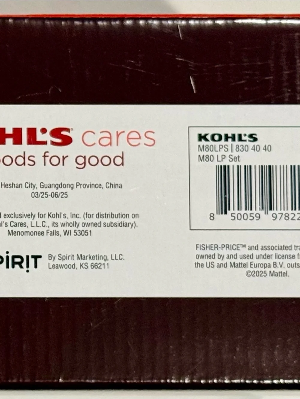 Kohl's Cares for Kids Fisher Price Little People Purple Ice Cream Truck Book Set